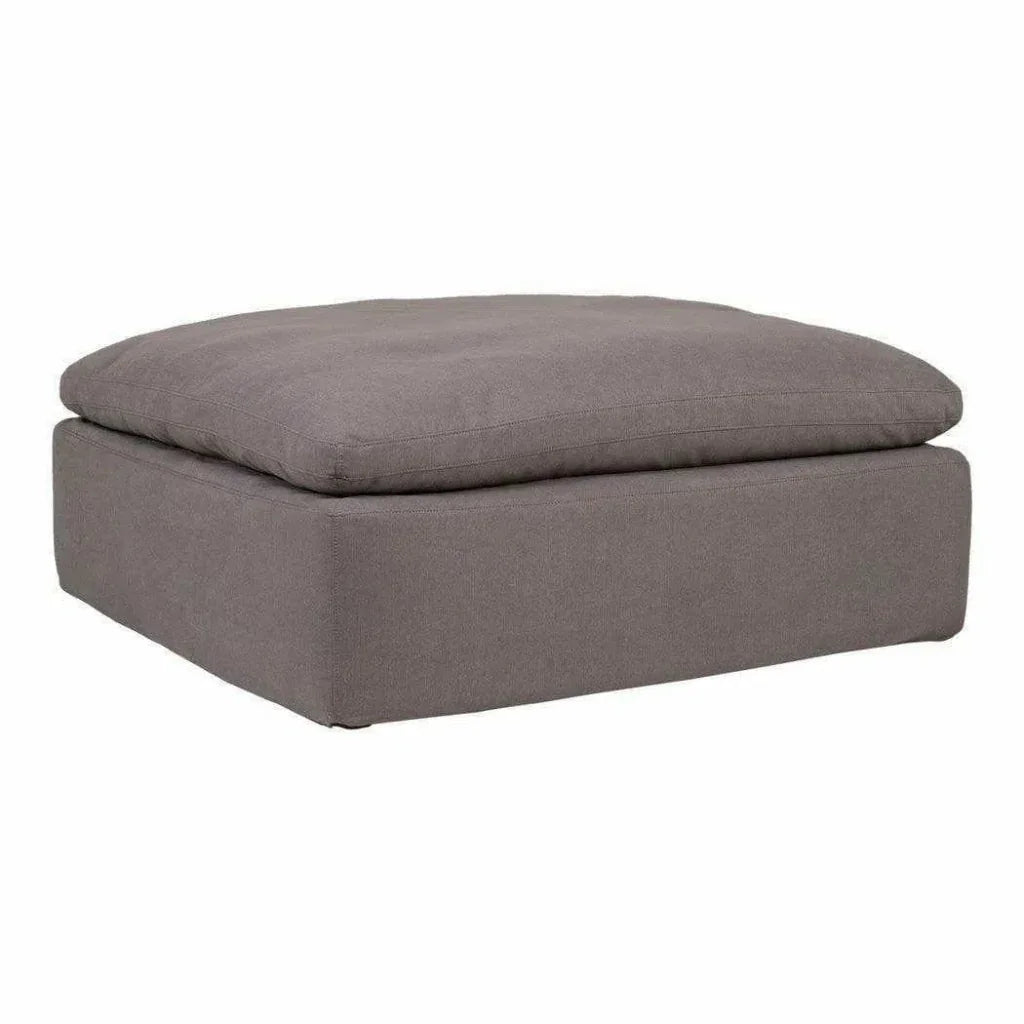 Stain Resistant Grey Modular Ottoman-Modular Components-Moe's Home-LOOMLAN