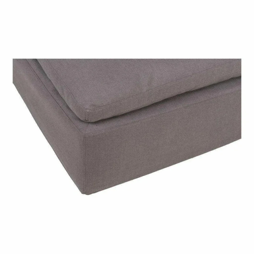 Stain Resistant Grey Modular Ottoman-Modular Components-Moe's Home-LOOMLAN