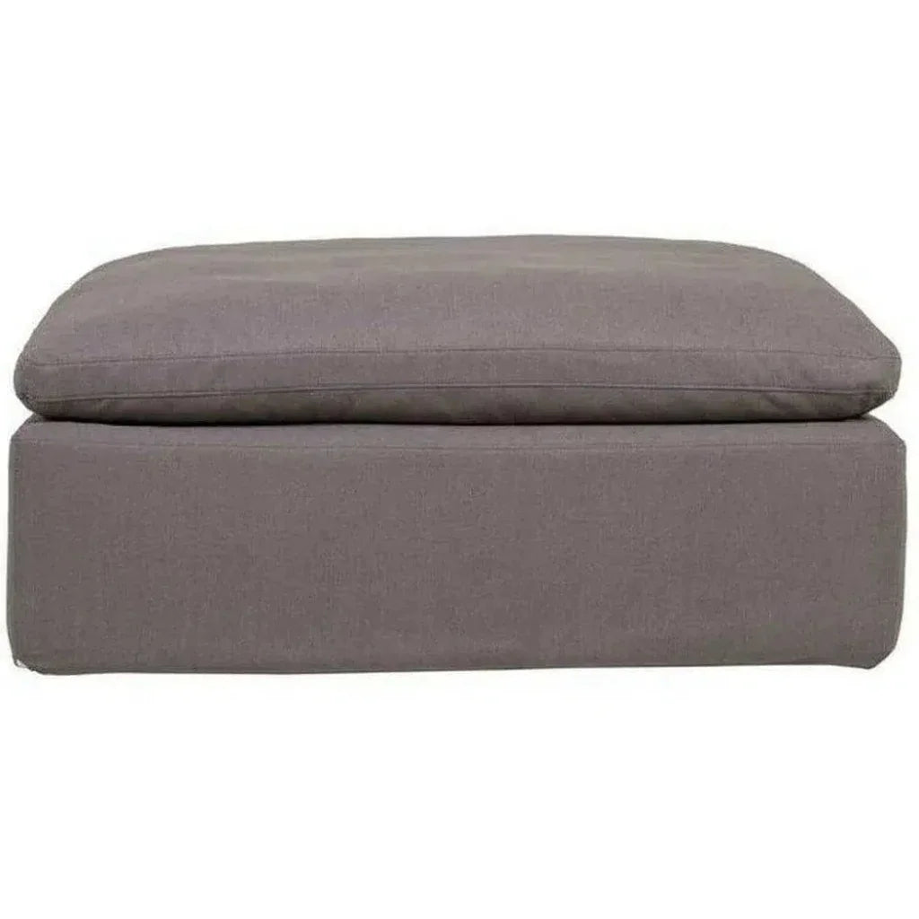 Stain Resistant Grey Modular Ottoman-Modular Components-Moe's Home-LOOMLAN