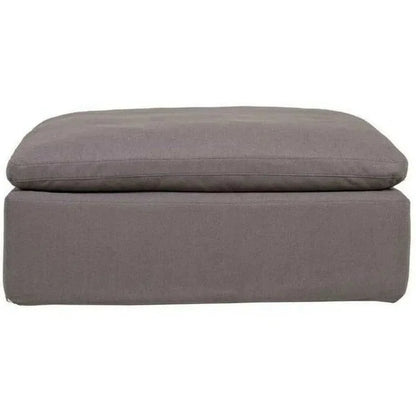 Stain Resistant Grey Modular Ottoman-Modular Components-Moe's Home-LOOMLAN