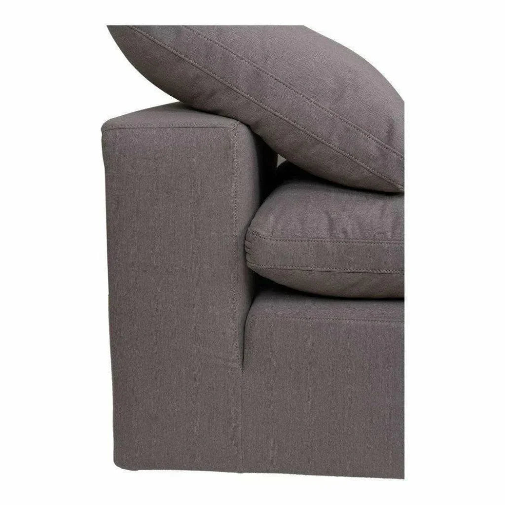 Stain Resistant Grey Modular Slipper Chair-Modular Components-Moe's Home-LOOMLAN