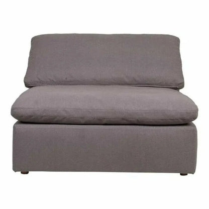 Stain Resistant Grey Modular Slipper Chair-Modular Components-Moe's Home-LOOMLAN