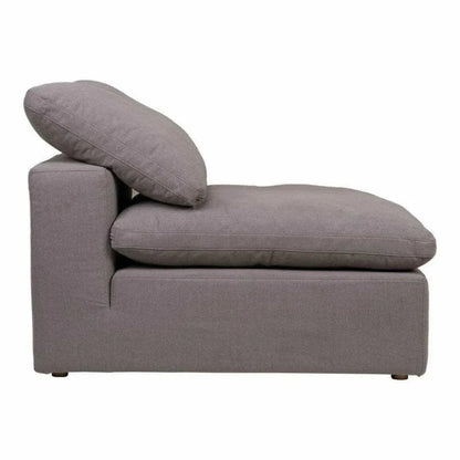 Stain Resistant Grey Modular Slipper Chair-Modular Components-Moe's Home-LOOMLAN