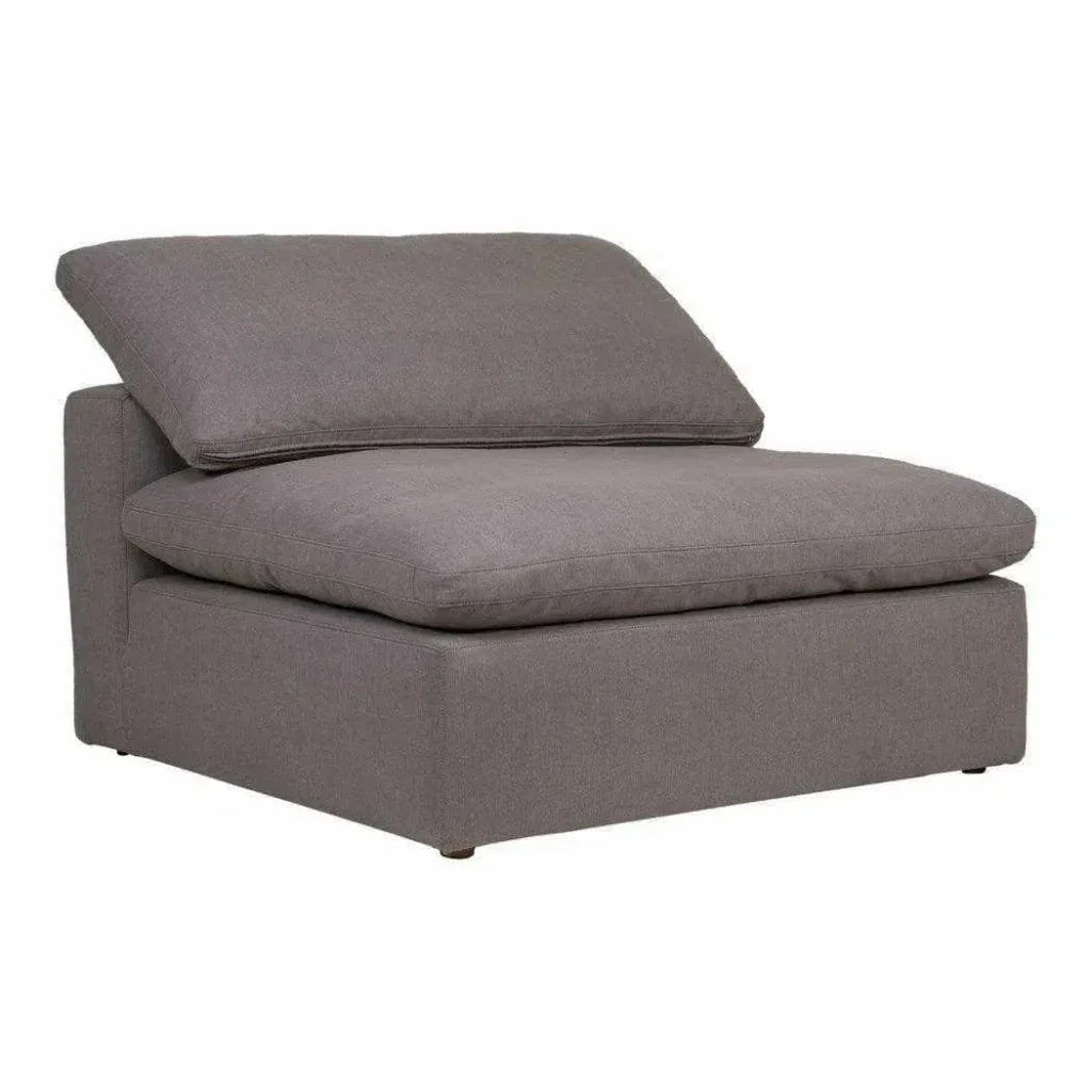 Stain Resistant Grey Modular Slipper Chair-Modular Components-Moe's Home-LOOMLAN
