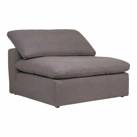 Stain Resistant Grey Modular Slipper Chair-Modular Components-Moe's Home-LOOMLAN