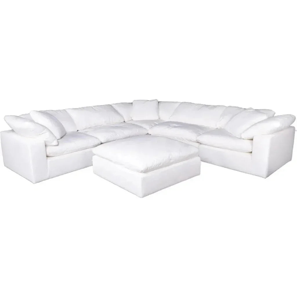 Stain Resistant White Modular Corner Chair-Modular Components-Moe's Home-LOOMLAN