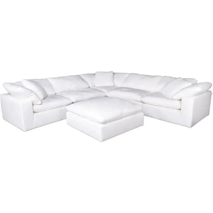 Stain Resistant White Modular Corner Chair-Modular Components-Moe's Home-LOOMLAN