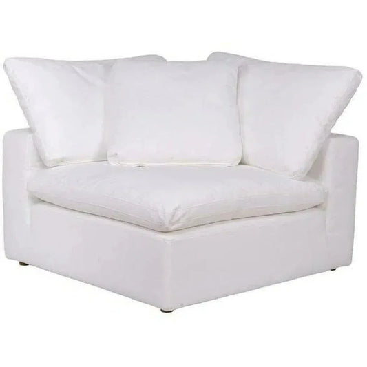 Stain Resistant White Modular Corner Chair-Modular Components-Moe's Home-LOOMLAN