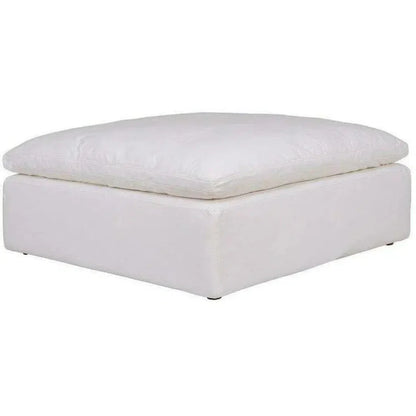 Stain Resistant White Modular Ottoman-Modular Components-Moe's Home-LOOMLAN