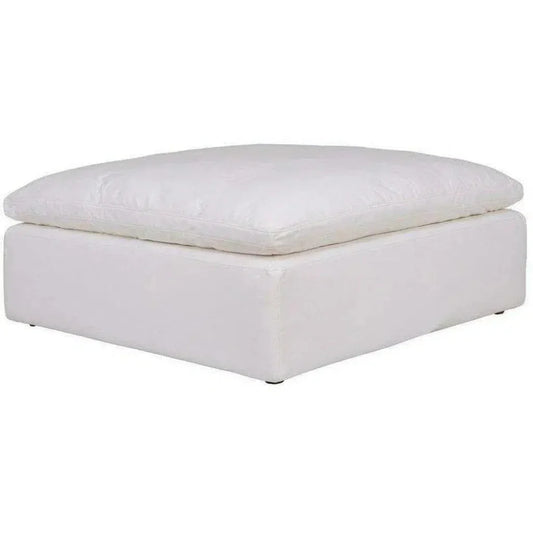 Stain Resistant White Modular Ottoman-Modular Components-Moe's Home-LOOMLAN