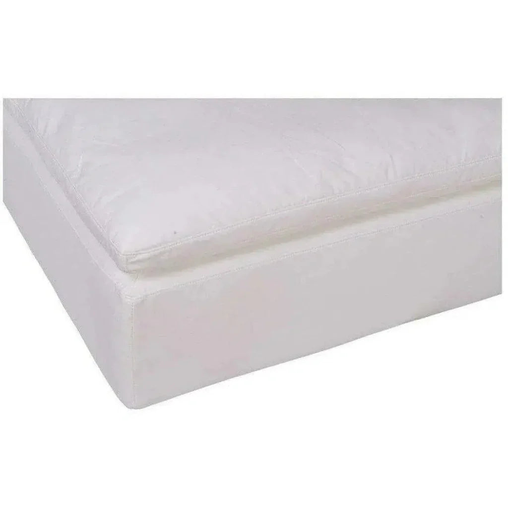 Stain Resistant White Modular Ottoman-Modular Components-Moe's Home-LOOMLAN