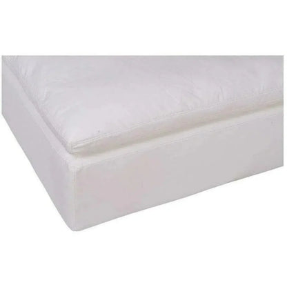 Stain Resistant White Modular Ottoman-Modular Components-Moe's Home-LOOMLAN