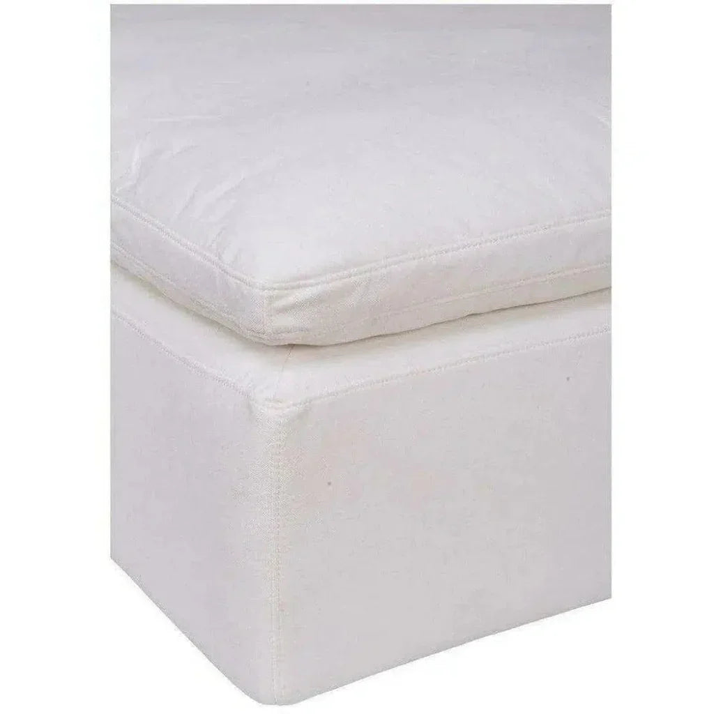 Stain Resistant White Modular Ottoman-Modular Components-Moe's Home-LOOMLAN