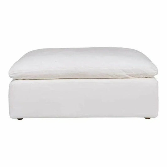 Stain Resistant White Modular Ottoman-Modular Components-Moe's Home-LOOMLAN