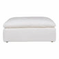 Stain Resistant White Modular Ottoman-Modular Components-Moe's Home-LOOMLAN