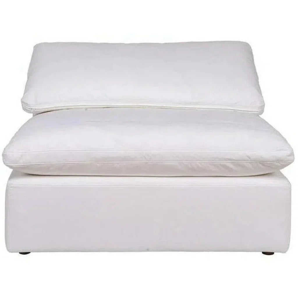 Stain Resistant White Modular Slipper Chair-Modular Components-Moe's Home-LOOMLAN
