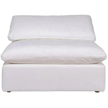 Stain Resistant White Modular Slipper Chair-Modular Components-Moe's Home-LOOMLAN