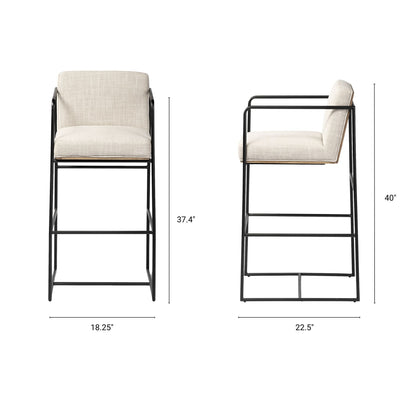 Stamford Leather Bar Stool
