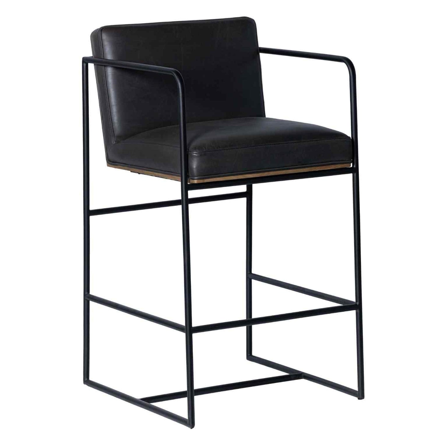 Stamford Leather Seat Counter Stool 2PC