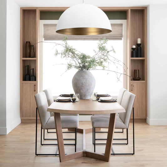 Stamford Linen Armless Dining Chair (Set of 2)