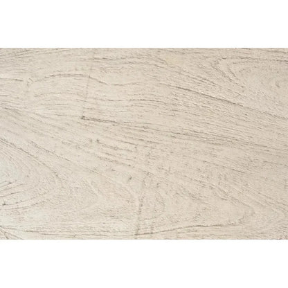 Stanford Wood & Metal Off - White Round End Table - LOOMLAN - Side Tables