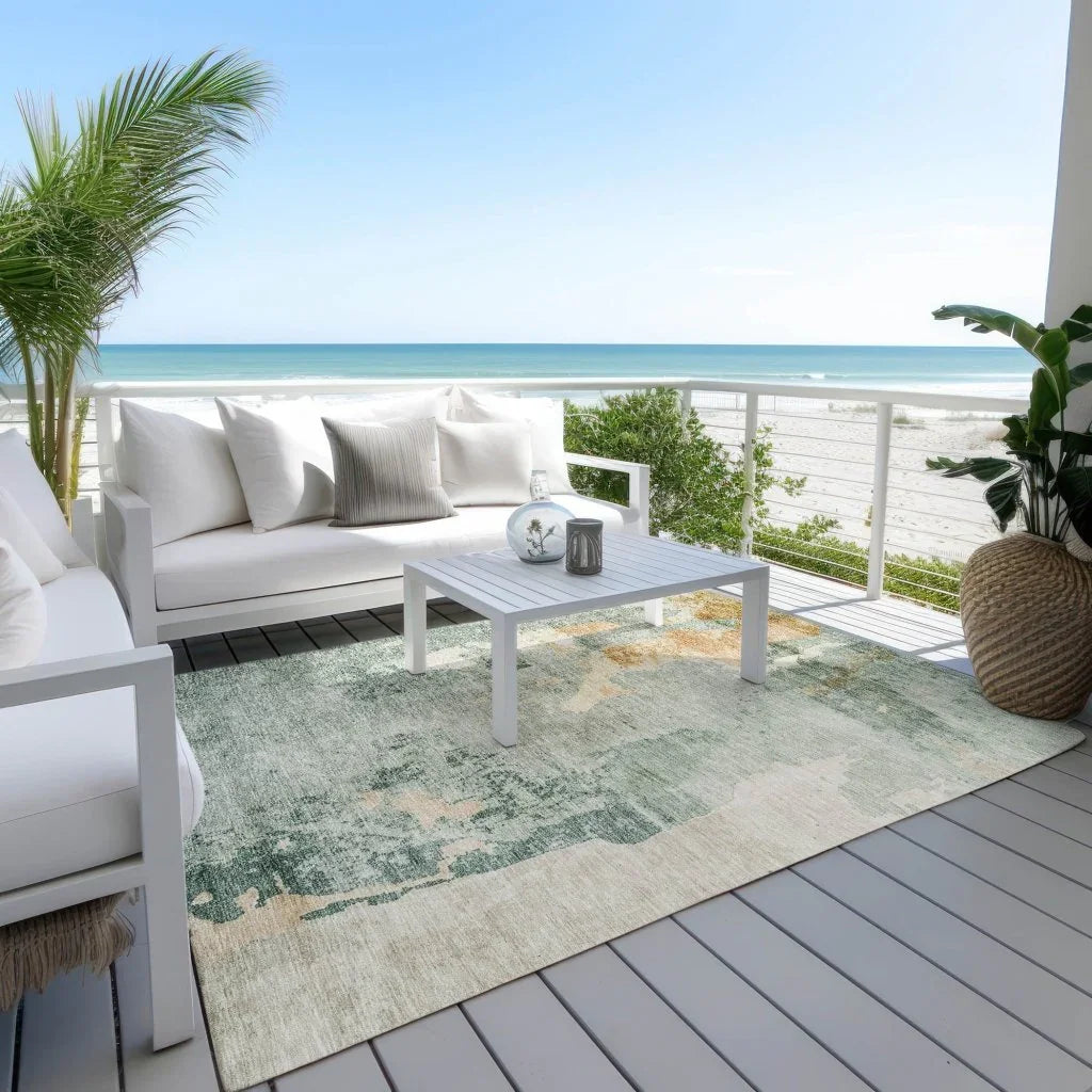 Stanley Blue Washable Indoor - Outdoor Rug - LOOMLAN - LOOMLAN Rugs - Outdoor Rugs