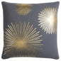 Star Burst Gray & Gold Throw Pillow Down Insert - LOOMLAN - LOOMLAN - Throw Pillows
