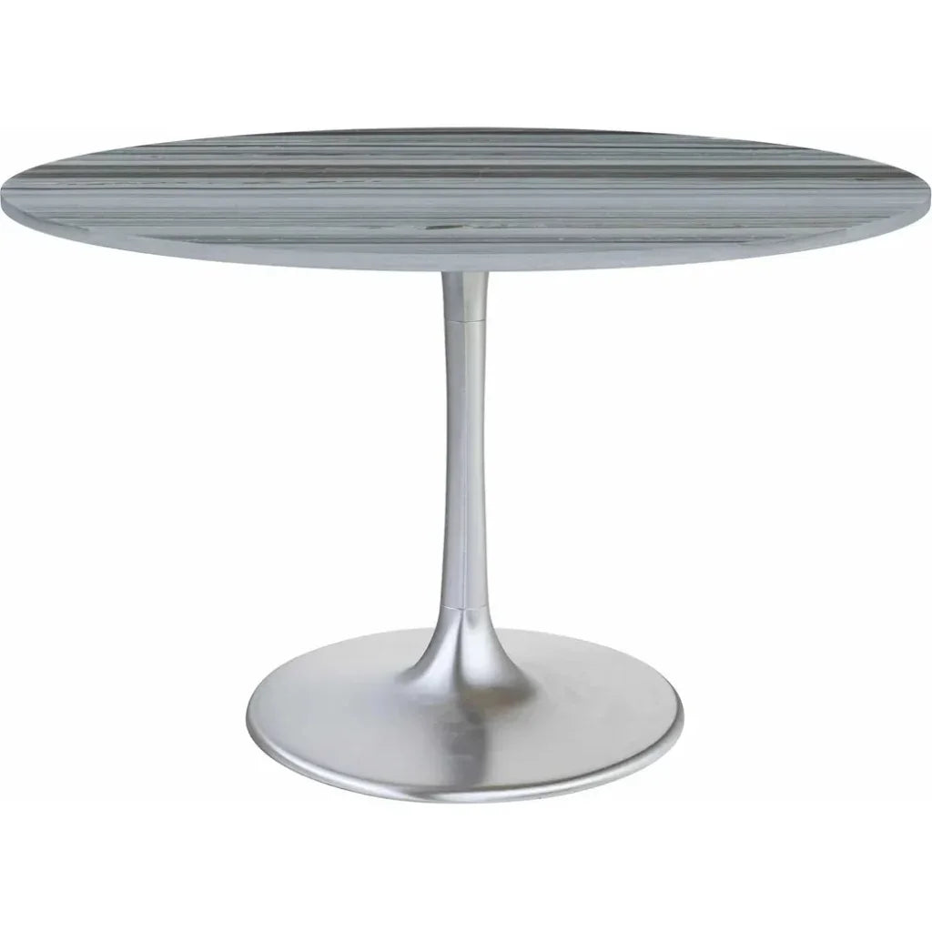 Star City Dining Table 48" Gray-Dining Tables-Zuo Modern-LOOMLAN
