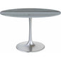 Star City Dining Table 48" Gray-Dining Tables-Zuo Modern-LOOMLAN