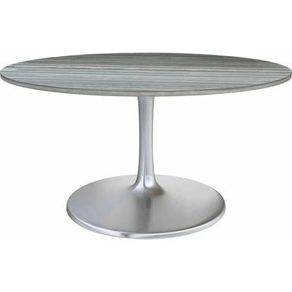 Star City Dining Table 60" Gray-Dining Tables-Zuo Modern-LOOMLAN