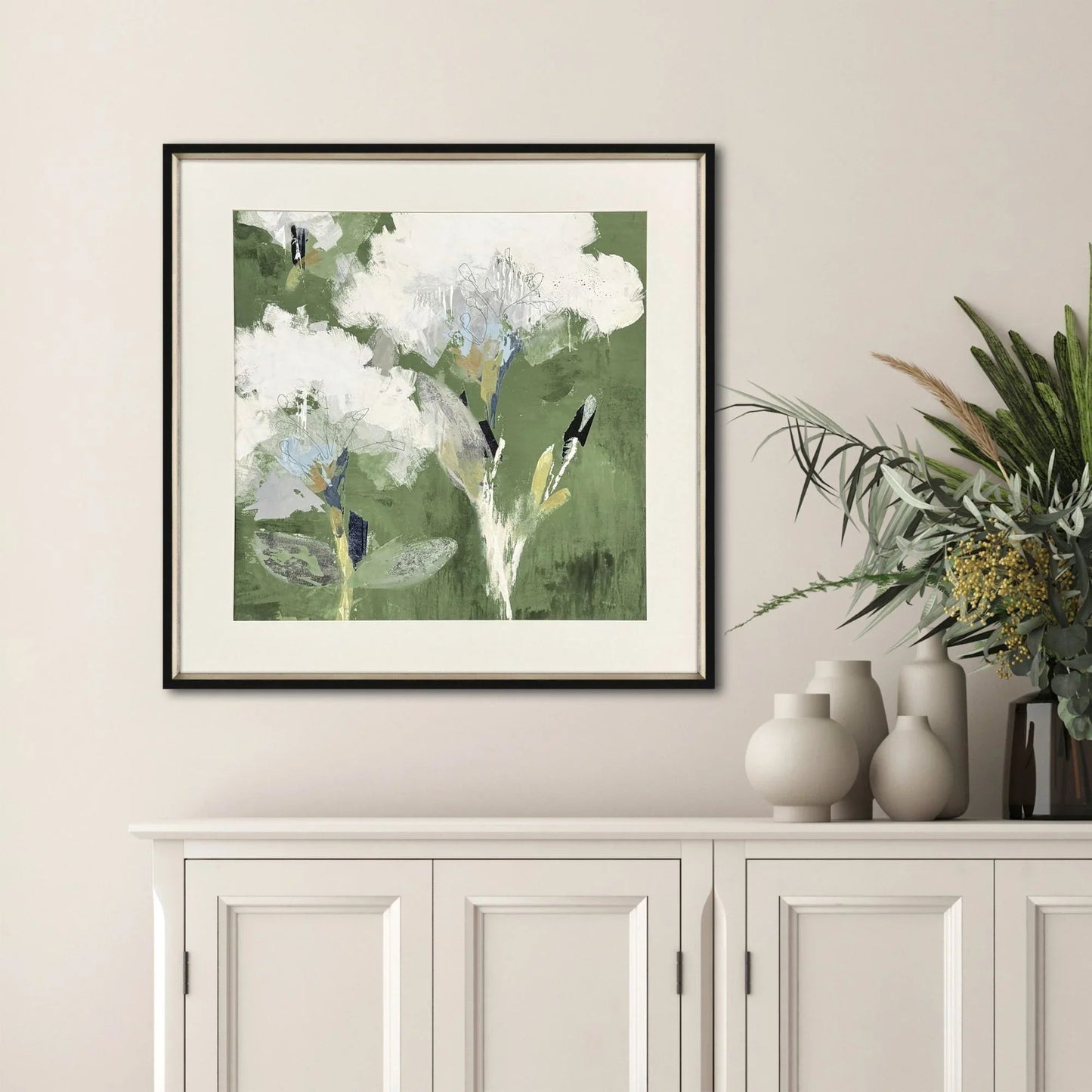 Starlight Wood White Framed Wall Art