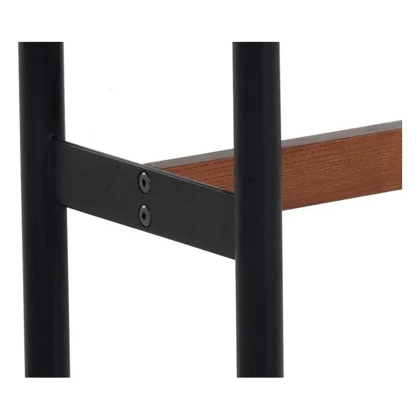 Staten Bench - Black Faux Leather Brass Caps - LOOMLAN - SUNPAN - Bedroom Benches