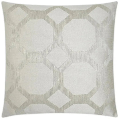 Statler Pearl White Throw Pillow With Insert - LOOMLAN - D.V. Kap - Throw Pillows