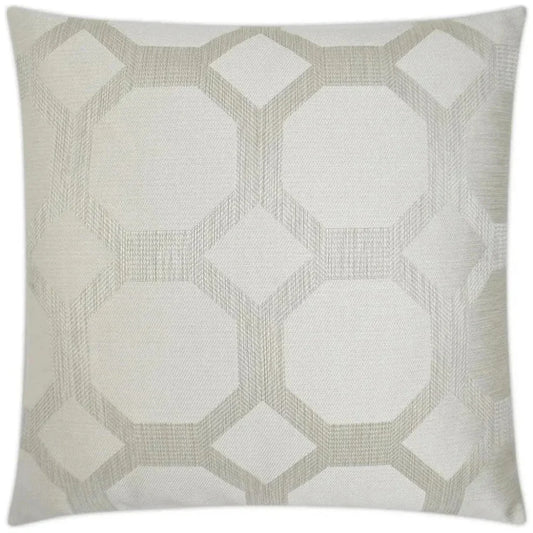 Statler Pearl White Throw Pillow With Insert - LOOMLAN - D.V. Kap - Throw Pillows