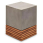 Stecca Corto Reinforced Concrete Wooden Side Table - LOOMLAN - Urbia - Outdoor Side Tables