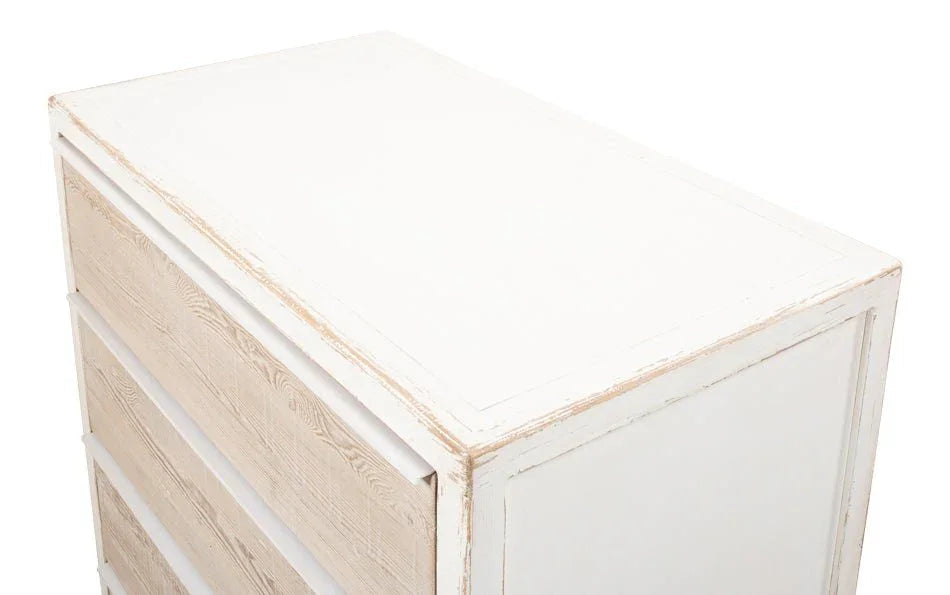 Stefano Four Drawer White Chest - LOOMLAN - Sarreid - Chests
