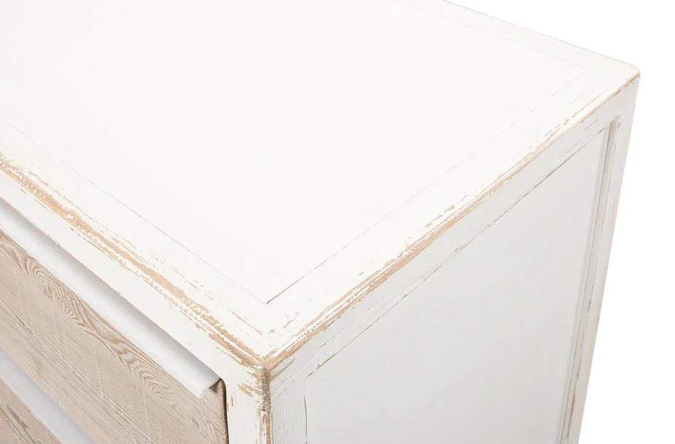 Stefano Four Drawer White Chest - LOOMLAN - Sarreid - Chests