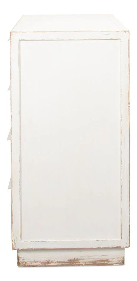 Stefano Four Drawer White Chest - LOOMLAN - Sarreid - Chests