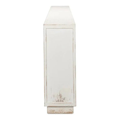 Stefano Sideboard Slim Credenza Antique White - LOOMLAN - Sarreid - Sideboards