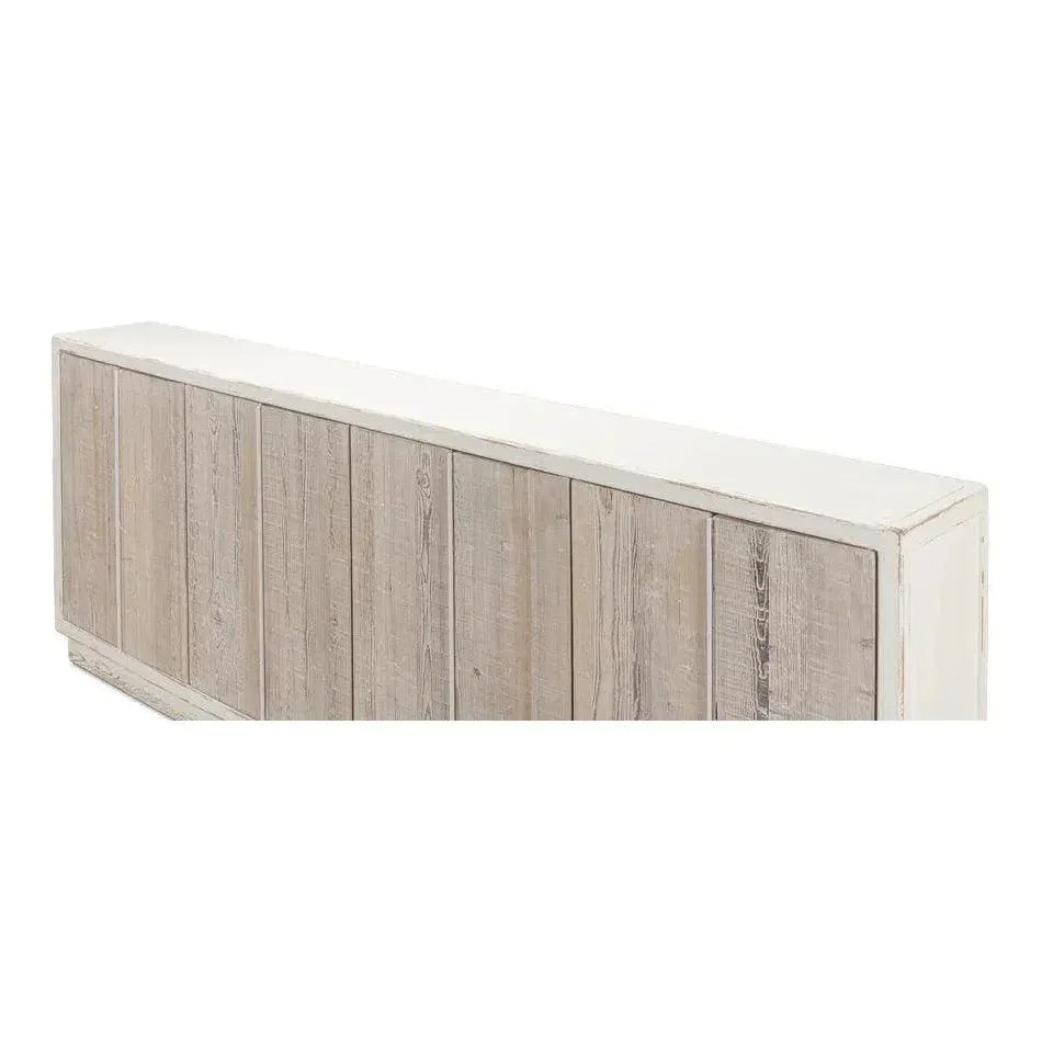 Stefano Sideboard Slim Credenza Antique White - LOOMLAN - Sarreid - Sideboards