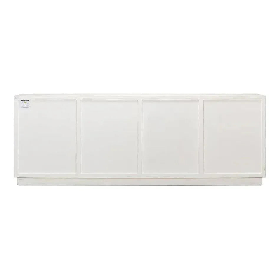 Stefano Sideboard Slim Credenza Antique White - LOOMLAN - Sarreid - Sideboards