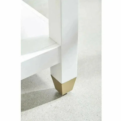 Stella 28 Inch White Scandinavian Nightstand - LOOMLAN - Essentials For Living - Nightstands