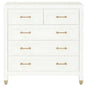 Stella 5 - Drawer Bedroom White Chest of Drawers - LOOMLAN - Essentials For Living - Chests