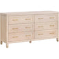 Stella 6 - Drawer Double Dresser - LOOMLAN - Essentials For Living - Dressers