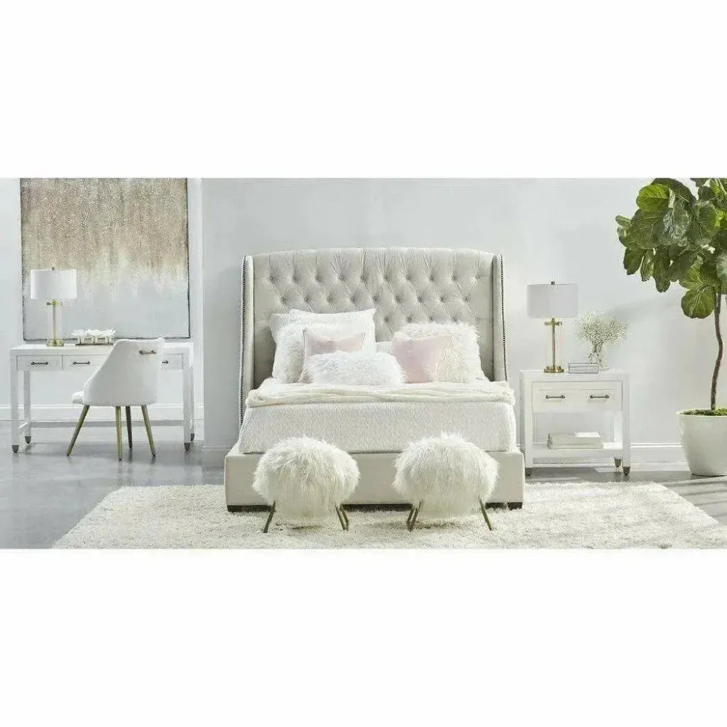 Stella Desk With Drawers White-Home Office Desks-Essentials For Living-LOOMLAN