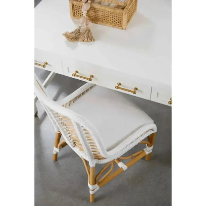 Stella Desk With Drawers White-Home Office Desks-Essentials For Living-LOOMLAN