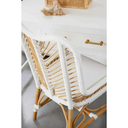 Stella Desk With Drawers White-Home Office Desks-Essentials For Living-LOOMLAN