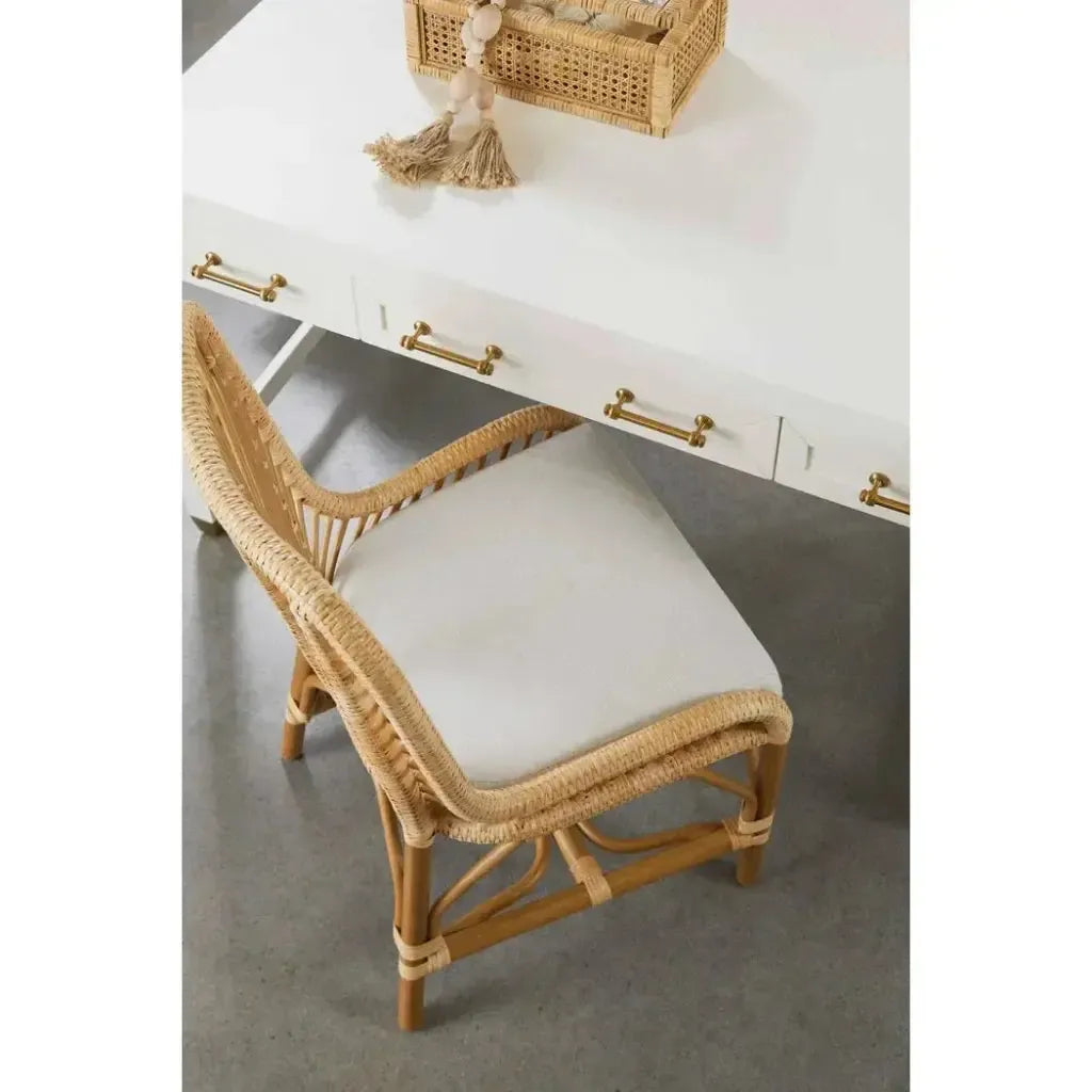 Stella Desk With Drawers White-Home Office Desks-Essentials For Living-LOOMLAN