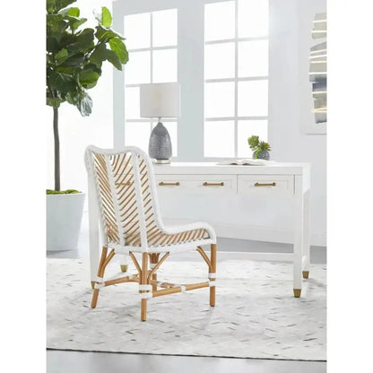 Stella Desk With Drawers White-Home Office Desks-Essentials For Living-LOOMLAN