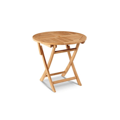 Stella Durable Teak Patio Round Bistro Set 3PC-Outdoor Bistro Sets-HiTeak-LOOMLAN